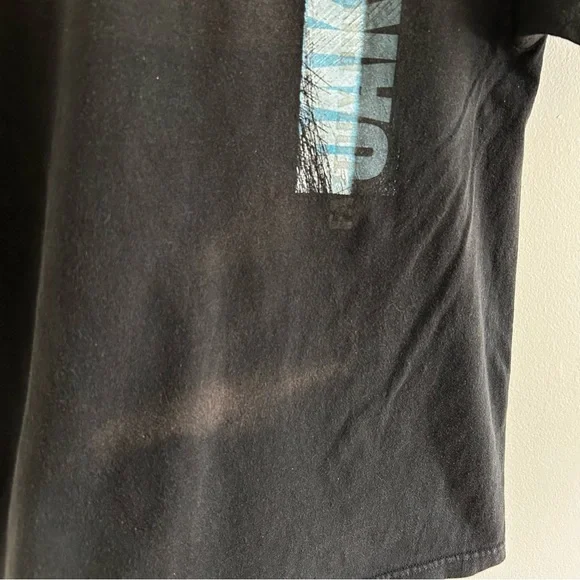 Y2K Oakley Surf Black Tee with Blue Graphic - Picture 2 of 9